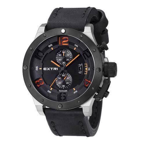 Image of Extreme mat rustfri stål Miyota OS11 quartz med chronograph Herre ur fra EXTRI, X3005-F